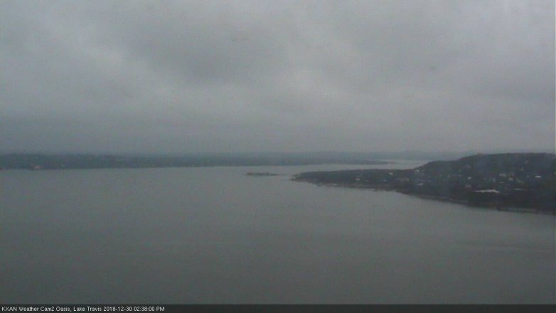Lake Travis webcam, December 30, 2018 1:40 PM CT