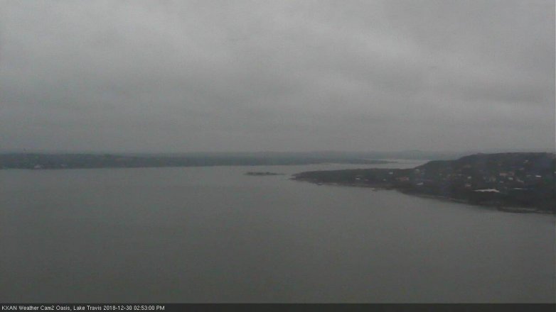 Lake Travis webcam, December 30, 2018 1:55 PM CT