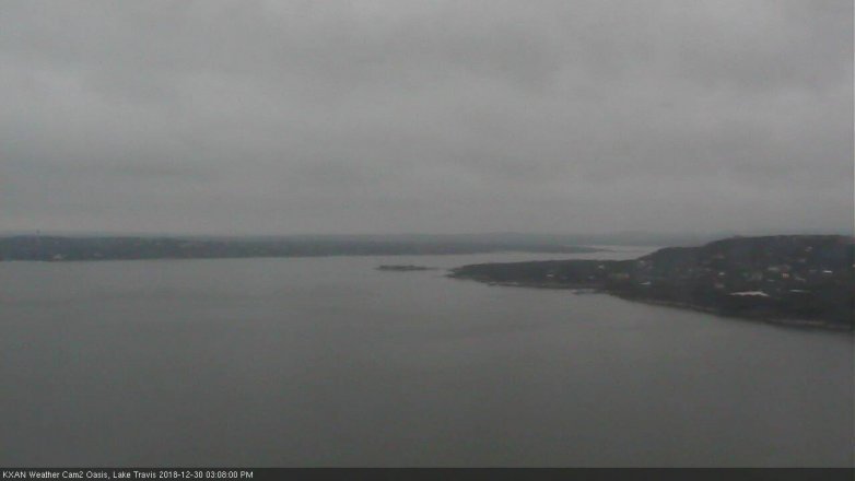 Lake Travis webcam, December 30, 2018 2:10 PM CT