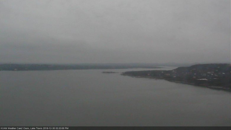 Lake Travis webcam, December 30, 2018 2:35 PM CT