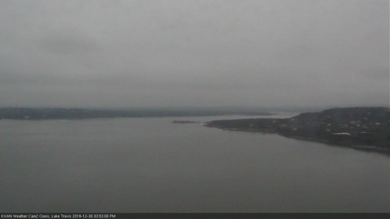 Lake Travis webcam, December 30, 2018 2:55 PM CT
