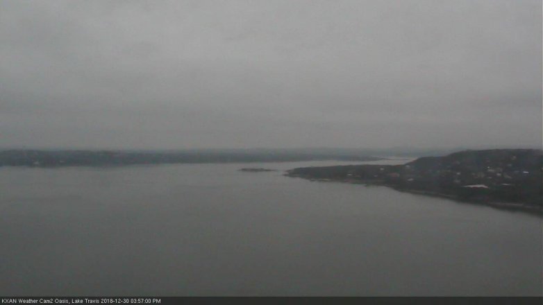 Lake Travis webcam, December 30, 2018 3:00 PM CT