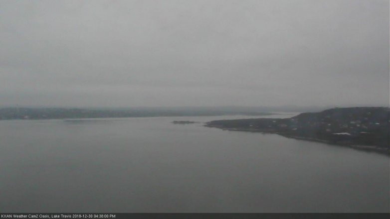 Lake Travis webcam, December 30, 2018 3:40 PM CT