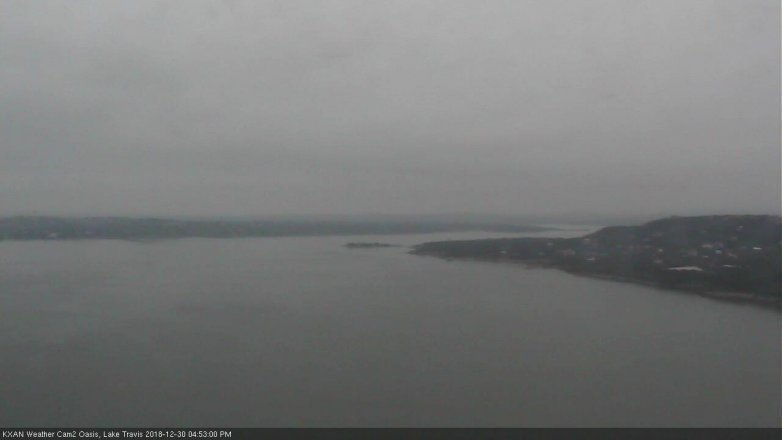 Lake Travis webcam, December 30, 2018 3:55 PM CT
