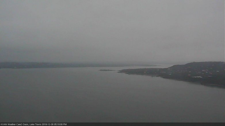 Lake Travis webcam, December 30, 2018 4:20 PM CT