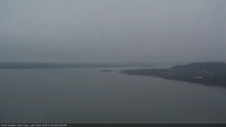 Lake Travis webcam, December 30, 2018 4:25 PM CT