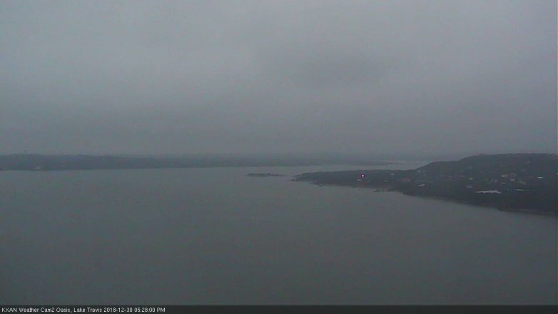 Lake Travis webcam, December 30, 2018 4:30 PM CT