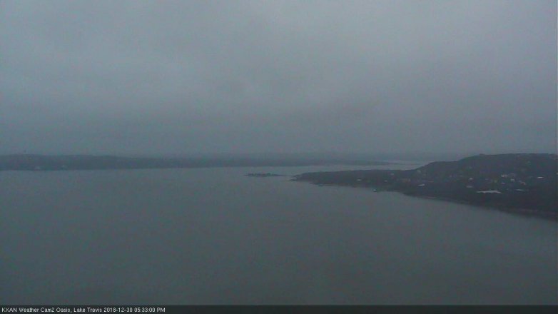 Lake Travis webcam, December 30, 2018 4:35 PM CT