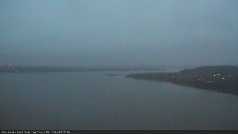 Lake Travis webcam, December 30, 2018 4:55 PM CT