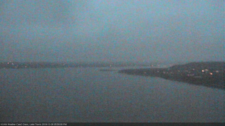 Lake Travis webcam, December 30, 2018 5:00 PM CT