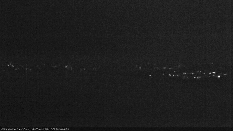 Lake Travis webcam, December 30, 2018 5:20 PM CT