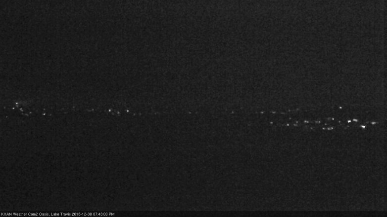 Lake Travis webcam, December 30, 2018 6:45 PM CT