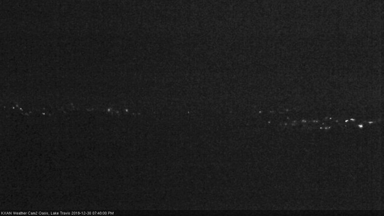Lake Travis webcam, December 30, 2018 6:50 PM CT