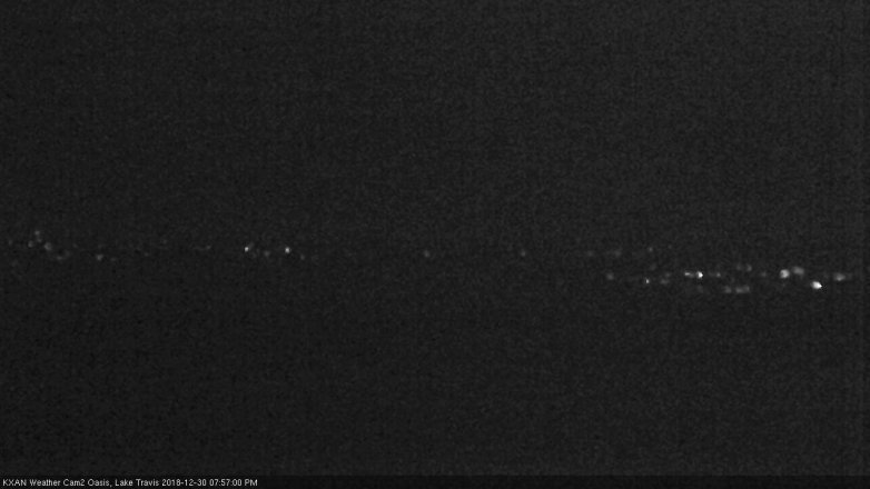 Lake Travis webcam, December 30, 2018 7:00 PM CT