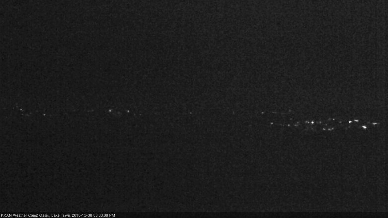 Lake Travis webcam, December 30, 2018 7:05 PM CT