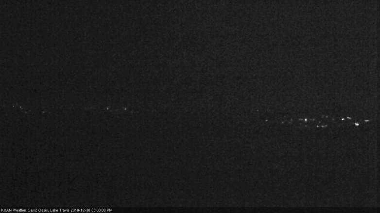 Lake Travis webcam, December 30, 2018 7:10 PM CT