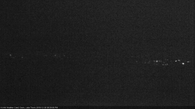 Lake Travis webcam, December 30, 2018 7:30 PM CT