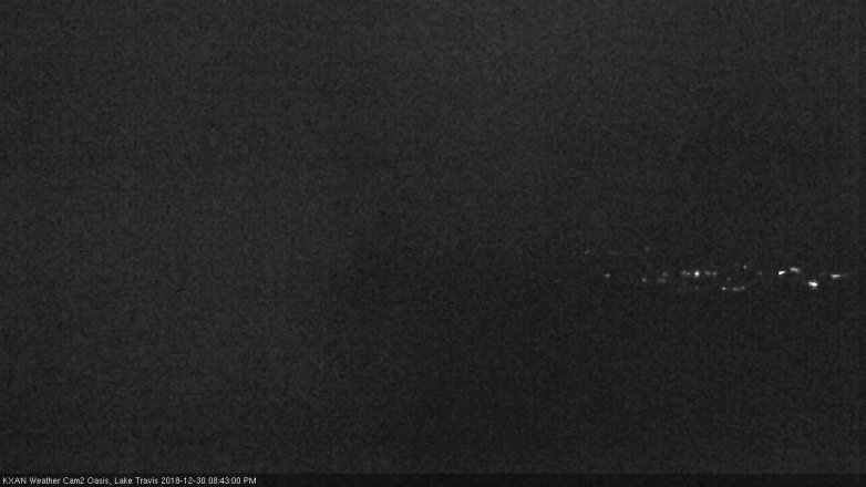 Lake Travis webcam, December 30, 2018 7:45 PM CT