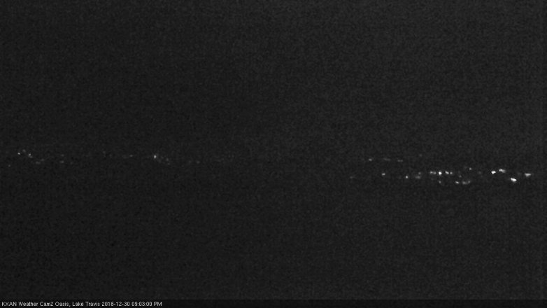 Lake Travis webcam, December 30, 2018 8:05 PM CT