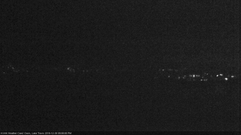 Lake Travis webcam, December 30, 2018 8:10 PM CT