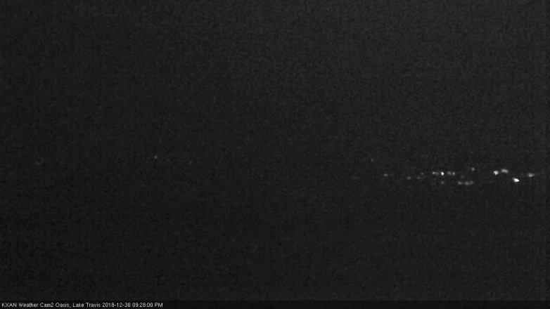 Lake Travis webcam, December 30, 2018 8:30 PM CT