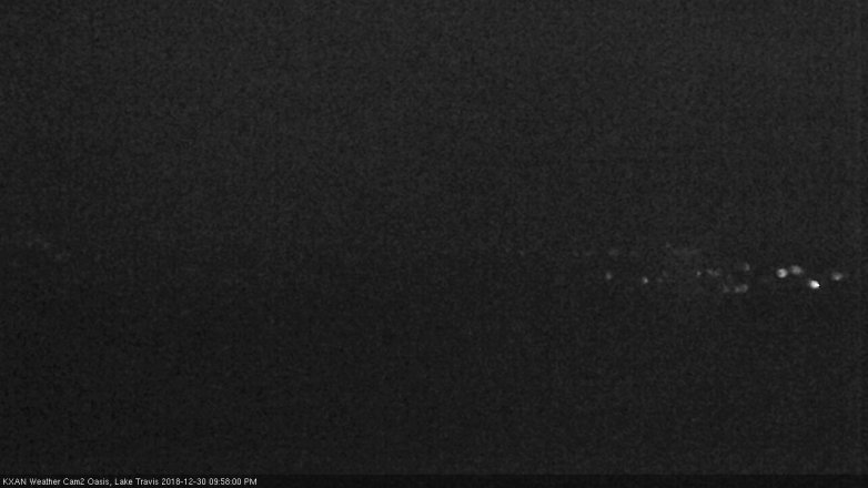 Lake Travis webcam, December 30, 2018 9:00 PM CT