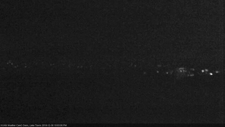 Lake Travis webcam, December 30, 2018 9:05 PM CT