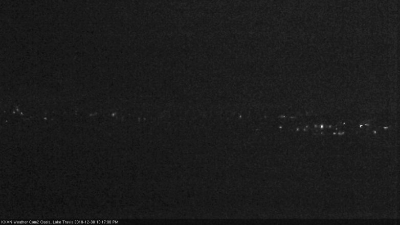 Lake Travis webcam, December 30, 2018 9:20 PM CT