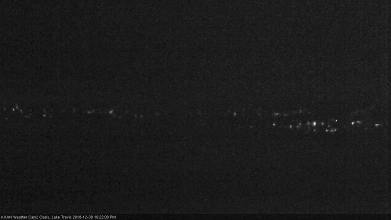 Lake Travis webcam, December 30, 2018 9:25 PM CT