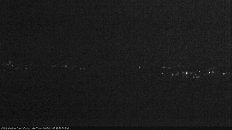 Lake Travis webcam, December 30, 2018 9:30 PM CT