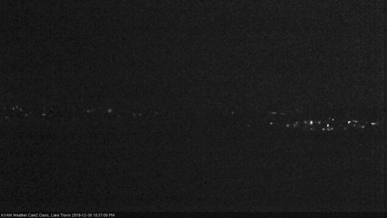 Lake Travis webcam, December 30, 2018 9:40 PM CT