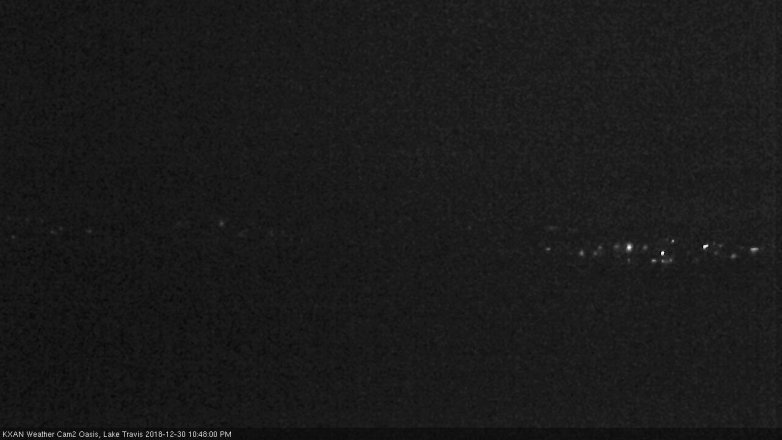 Lake Travis webcam, December 30, 2018 9:50 PM CT