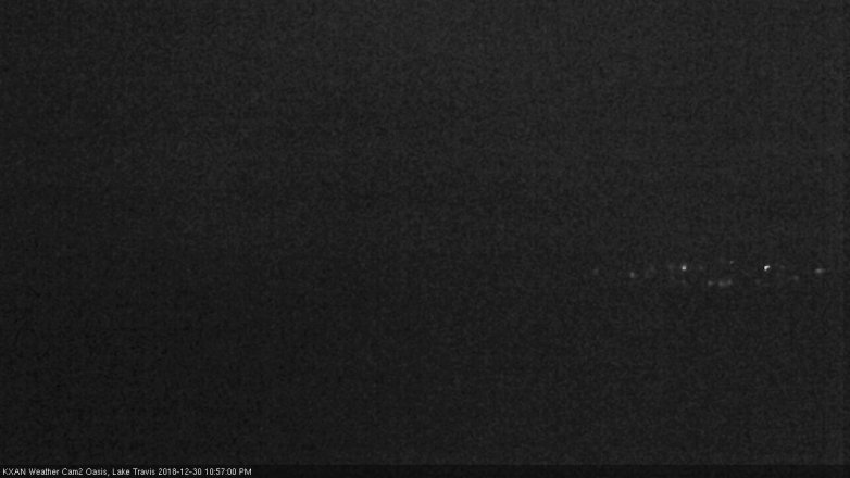 Lake Travis webcam, December 30, 2018 10:00 PM CT