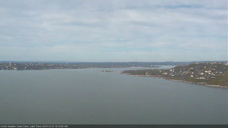 Lake Travis webcam, December 31, 2018 9:15 AM CT