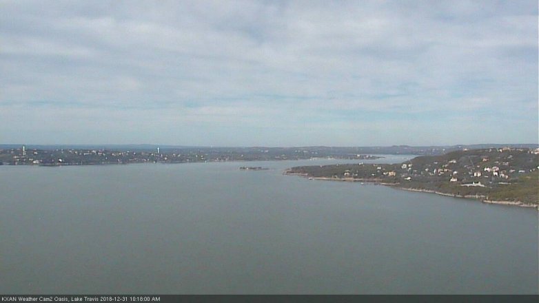 Lake Travis webcam, December 31, 2018 9:20 AM CT