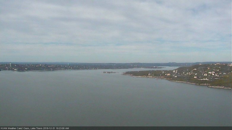 Lake Travis webcam, December 31, 2018 9:25 AM CT