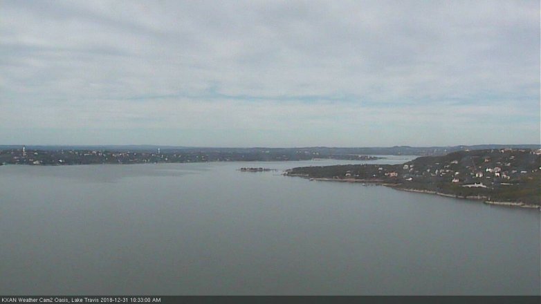 Lake Travis webcam, December 31, 2018 9:35 AM CT
