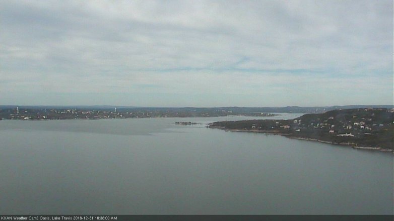 Lake Travis webcam, December 31, 2018 9:40 AM CT
