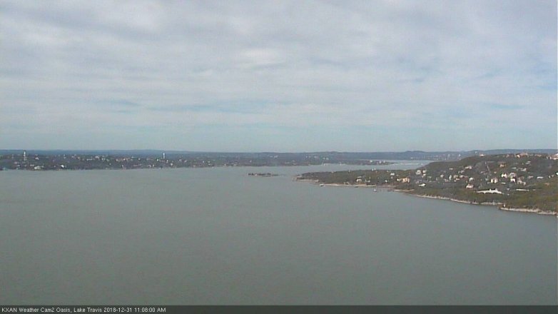 Lake Travis webcam, December 31, 2018 10:10 AM CT
