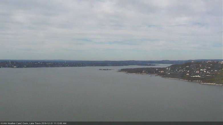 Lake Travis webcam, December 31, 2018 10:15 AM CT