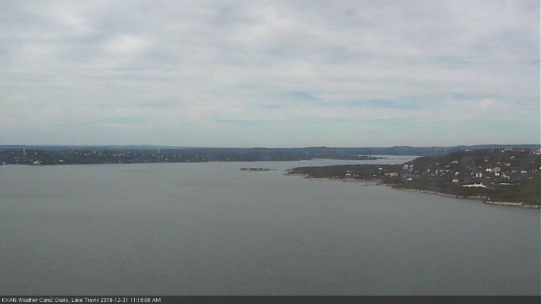 Lake Travis webcam, December 31, 2018 10:20 AM CT