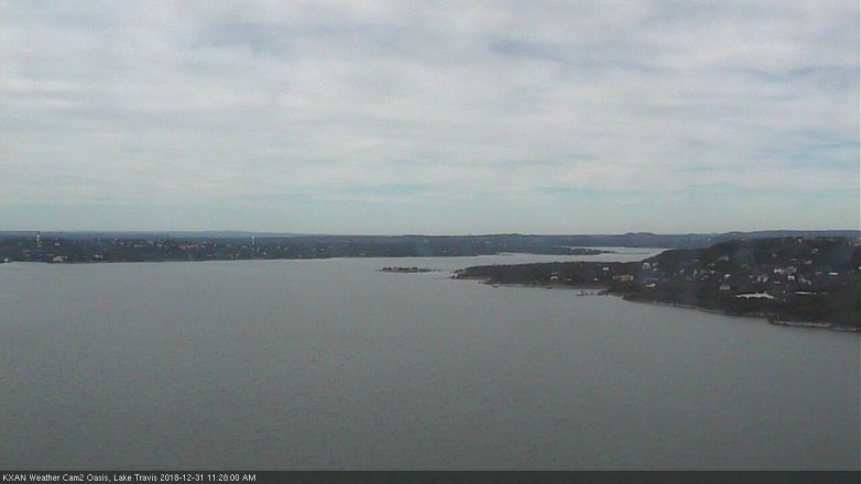 Lake Travis webcam, December 31, 2018 10:30 AM CT