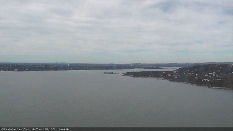 Lake Travis webcam, December 31, 2018 10:35 AM CT