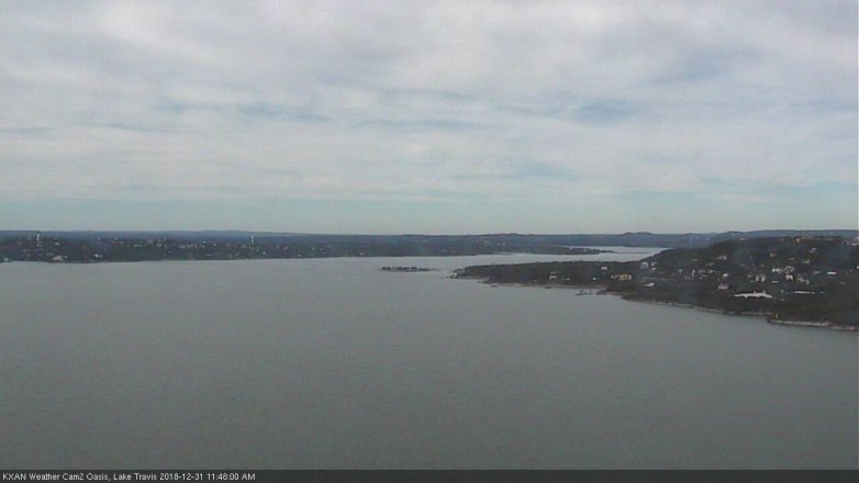 Lake Travis webcam, December 31, 2018 10:50 AM CT