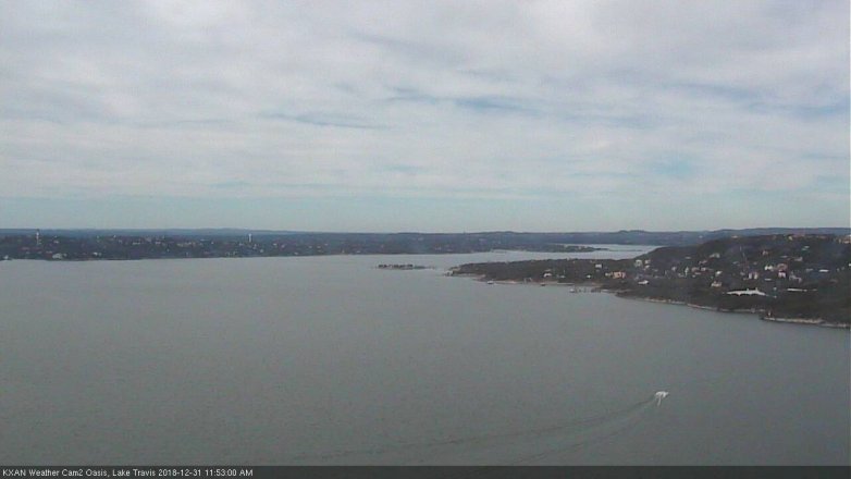 Lake Travis webcam, December 31, 2018 10:55 AM CT