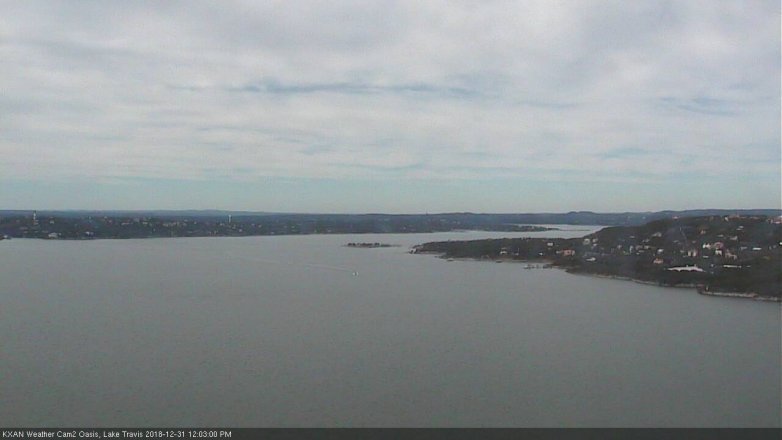 Lake Travis webcam, December 31, 2018 11:05 AM CT