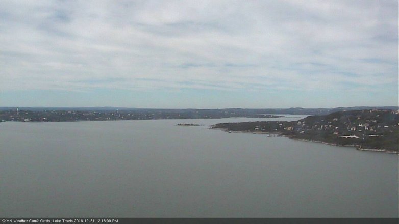 Lake Travis webcam, December 31, 2018 11:20 AM CT