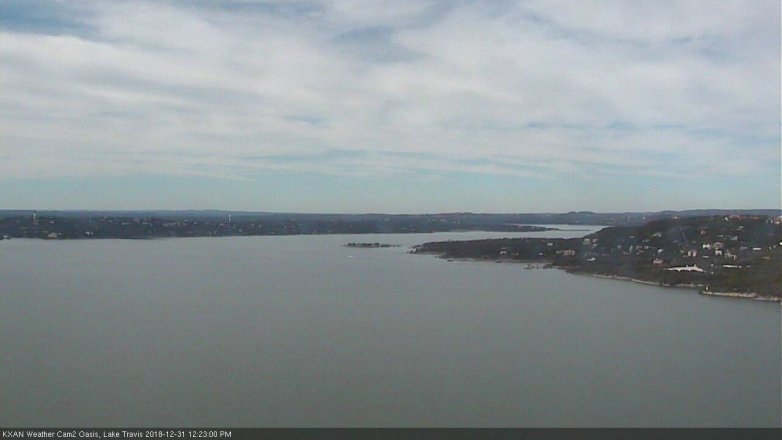 Lake Travis webcam, December 31, 2018 11:25 AM CT