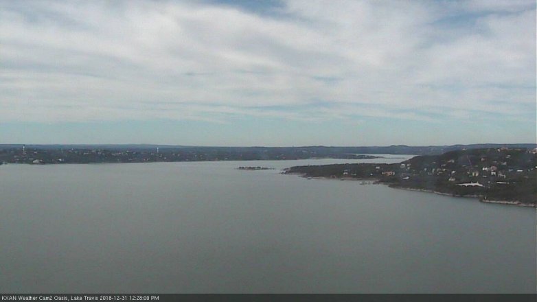 Lake Travis webcam, December 31, 2018 11:30 AM CT