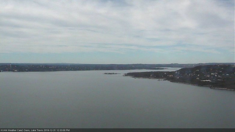 Lake Travis webcam, December 31, 2018 11:35 AM CT